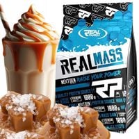 GAINER NA MASE białko węglowodany Słony Karmel REAL PHARM Real Mass 1000g