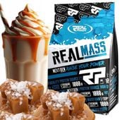GAINER NA MASE białko węglowodany Słony Karmel REAL PHARM Real Mass 1000g