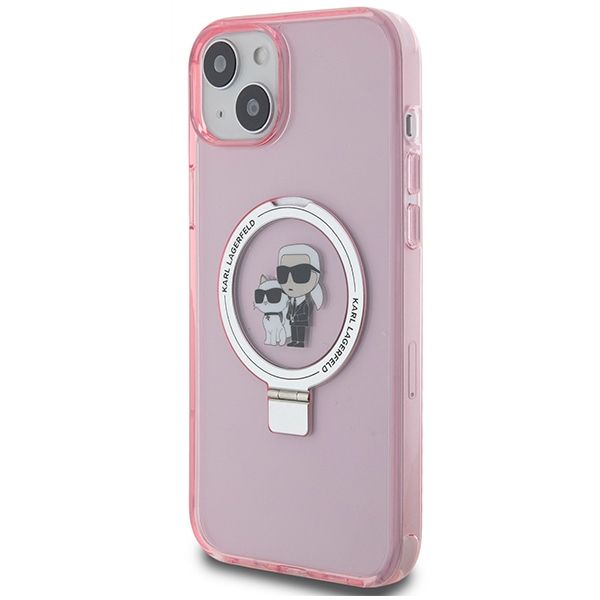 Etui Karl Lagerfeld do iPhone 15 Plus, iPhone 14 Plus, Różowy, MagSafe zdjęcie 2