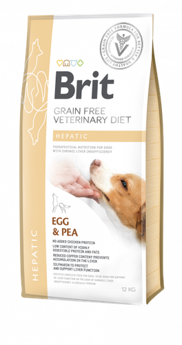 Brit Grain Free Veterinary Diet Dog Hepatic Jajko Z Groszkiem 12kg na Arena.pl