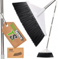 MIOTŁA SZCZOTKA UKOŚNA DO ZAMIATANIA OGRODU TARASU KOSTKI 44CM KIJ