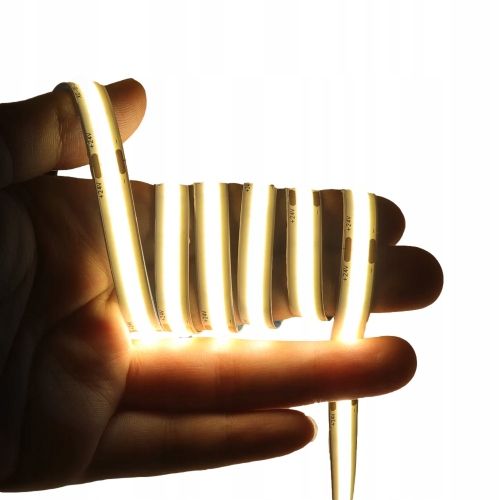 Zestaw Taśma LED Neon COB 24V 5m 3000K BIAŁA CIEPŁA ZASILACZ 60W PILOT na Arena.pl