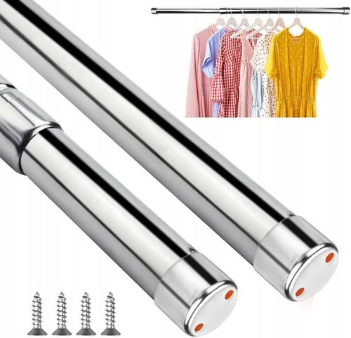 Drążek Rozporowy Prysznicowy Do Szafy Zasłon Teleskopowy Regulowany na Arena.pl