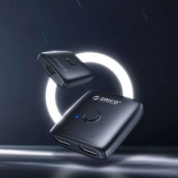 Adapter HDMI dwukierunkowy splitter - czarny zdjęcie 9