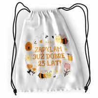 Plecak Urodziny 25 25Te Sportowy Szkolny Worek Z Nadrukiem Ze Zdjęciem