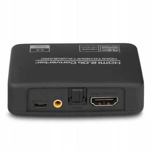 Ekstraktor HDMI 2.0 TOSLINK KONWERTER AUDIO ARC TOSLINK CINCH AUX HDCP na Arena.pl