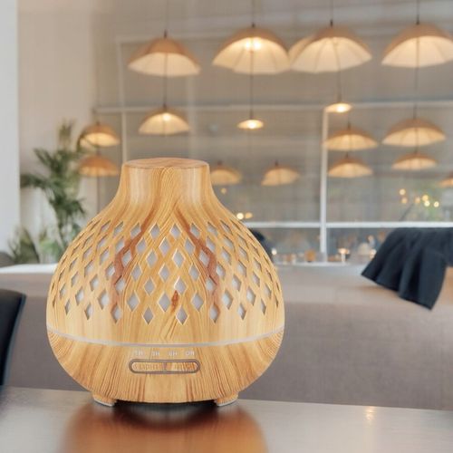 Aroma dyfuzor nawilżacz powietrza light wood 400 ml + timer na Arena.pl