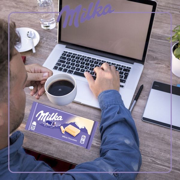 MILKA CZEKOLADA WHITE 4x100G zdjęcie 3