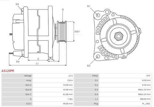 Alternator AS-PL A3120PR na Arena.pl