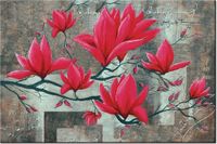 120CM 80CM OBRAZ ŚCIENNY FUKSJOWA MAGNOLIA