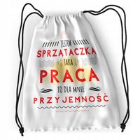 Plecak Dla Sprzątaczki Sportowy Szkolny Worek Z Nadrukiem Ze Zdjęciem