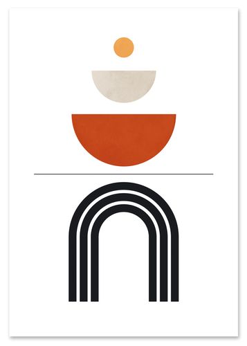 Plakat geometria boho styl 70x100 cm na Arena.pl