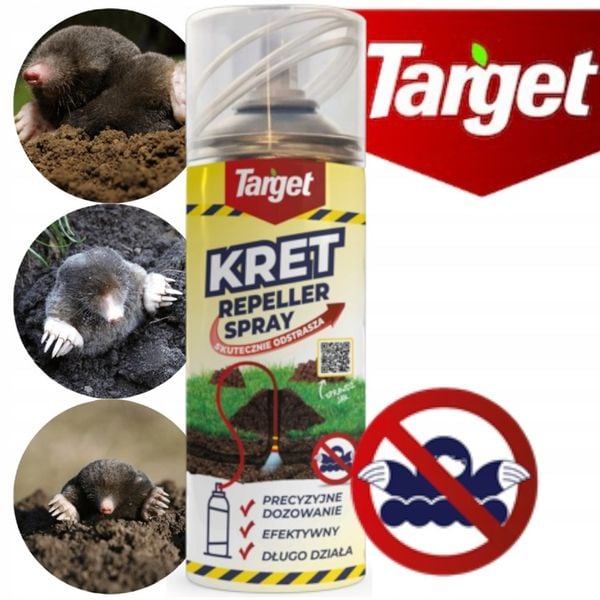 SPECJALNY KRETY REPPELLER SPRAY 400ml ODSTRASZACZ KRETA KRETOŁAP KRETOGROM zdjęcie 1