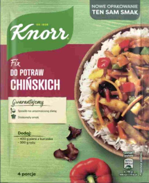 KNORR Fix Do Potraw Chińskich 37g zdjęcie 1