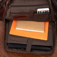 Plecak męski Skórzany Na Laptopa 15,6 Biznesowy Duży A4 Brązowy Beltimore