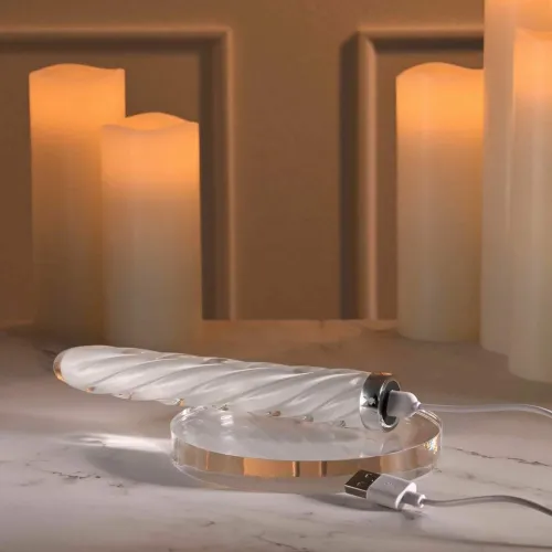 playboy in a twist szklany stymulator spiralny, 17,5 cm, wibracje na Arena.pl