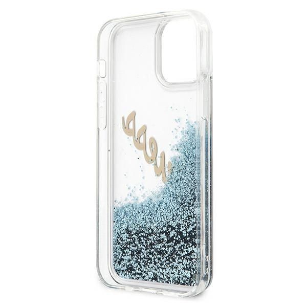 Guess GUHCP12SGLVSBL iPhone 12 mini 5,4" niebieski/blue hardcase Glitter zdjęcie 7