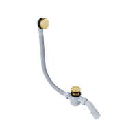 Moli syfon wannowy czyszczony od góry rozmiar do każdej wanny, złoty połysk