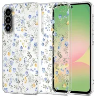Etui Tech-Protect FlexAir na Samsung Galaxy A56 5G - stokrotki z liśćmi