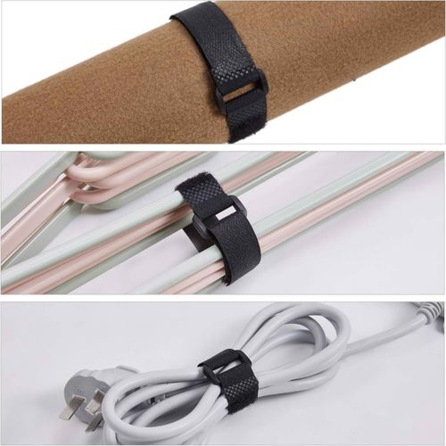 Opaski kablowe na rzep czarne 30szt na Arena.pl