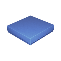 Opakowanie 180x180x40mm - niebieskie, karton ozdobny