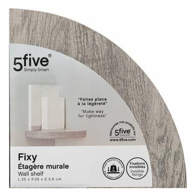 Półka narożna Fixy okrągła szara zdjęcie 3