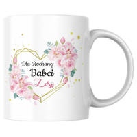 Prezent na dzień Babci Kubek z personalizowanym imieniem