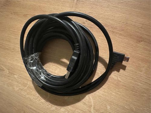 Kabel przewód USB microUSB 3m kątowy 90 stopni długi przesył danych na Arena.pl