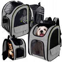 TRANSPORTER DLA KOTA PSA PLECAK TORBA Z OTWORAMI WENTYLACYJNYMI ROZKŁADANY