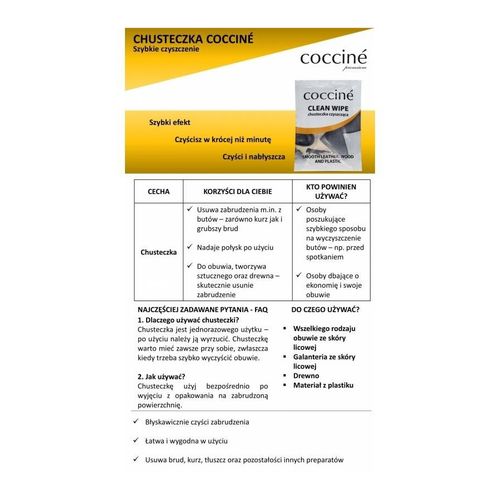 chusteczki czyszczące do butów 15szt. coccine 99992-15zes na Arena.pl