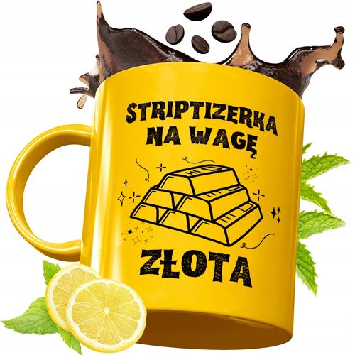 Złoty Kubek Premium Dla Striptizerki Prezent Z Nadrukiem Ze Zdjęciem na Arena.pl