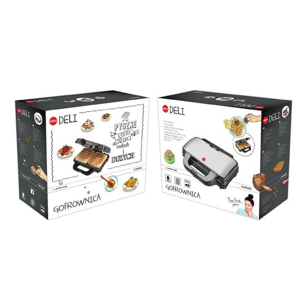 Gofrownica Wa100S Deli Eldom 1000W zdjęcie 5