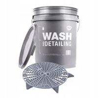 DETAILINGOWE WIADRO + SEPARATOR + PRZYKRYWKA DO MYCIA AUTA WASH 20L ZESTAW