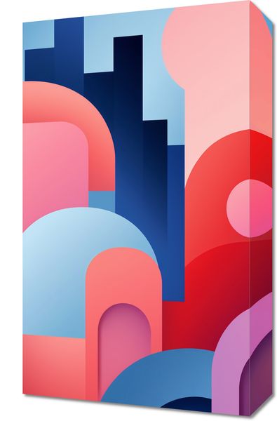 Obraz 30x50cm Miasto Kolorów zdjęcie 1