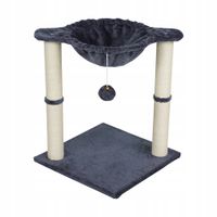Drapak dla kota legowisko zabawka wieża szary
