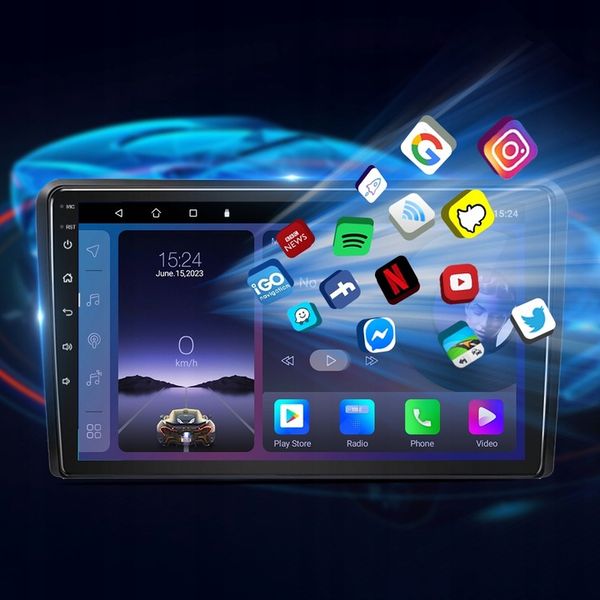 RADIO 2 DIN ANDROID 13 Audi A3 8P 2003-2013 ANDROID AUTO CARPLAY 2GB/64GB zdjęcie 1