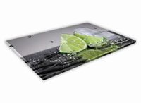 SZKLANA DESKA KUCHENNA 60x20 316c Limonka