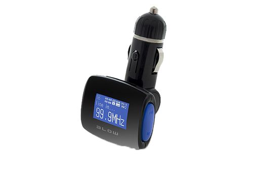Transmiter FM BLOW USB SD/MMC niebieski + pilot na Arena.pl