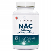 Bandini NAC N-Acetyl-Cysteina 600mg - 90 Tabletek - Przeciwutleniacz