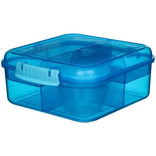 LUNCH BOX ŚNIADANIÓWKA SISTEMA POJEMNIK BOX BENTO 1250ml Z PRZEGRÓDKAMI SOS na Arena.pl