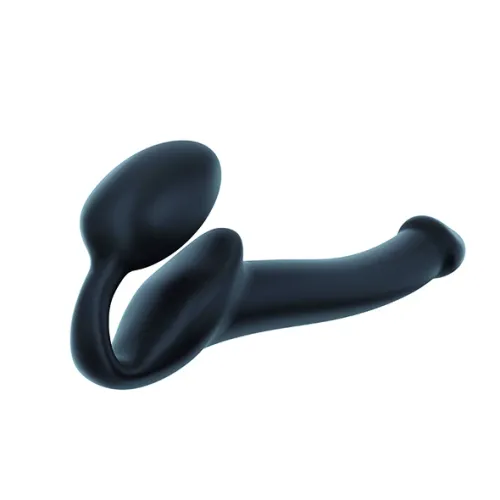 strap-on-me bendable black m - model anatomiczny bez paska, silikonowy na Arena.pl