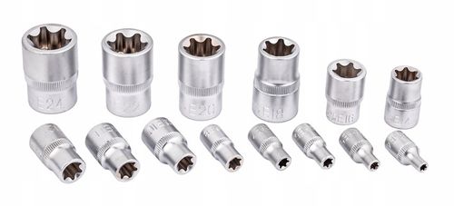 KLUCZE NASADOWE TORX E4-E24 NASADKI TORKS wew 14el na Arena.pl