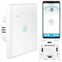 DOTYKOWY WŁĄCZNIK ŚWIATŁA SZKLANY FI60 LED BIAŁY WiFi Tuya SMART HOME LIFE