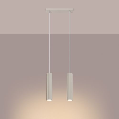 Lampa wisząca KARBON 2 beżowy na Arena.pl