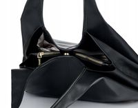 Torebka Damska MONNARI SHOPPER POJEMNA 3 komorowa Czarny PREMIUM do pracy