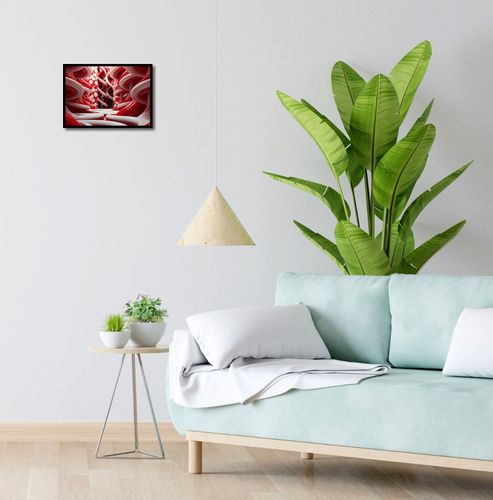 Plakat 35x25cm Czerwone Wiry na Arena.pl