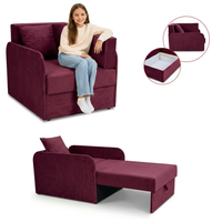 Łóżko dziecięce sofa kanapa burgund welur wygodna Denis 3B Family Meble