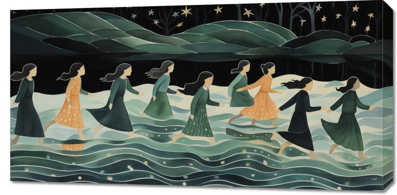 Obraz 100x50cm Nocna Procesja zdjęcie 1
