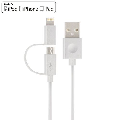 Kabel MFI lightning iPhone + micro USB Kabel 2w1 na Arena.pl