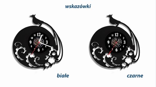 Zegar ścienny z płyty winylowej Paw 12.4 na Arena.pl